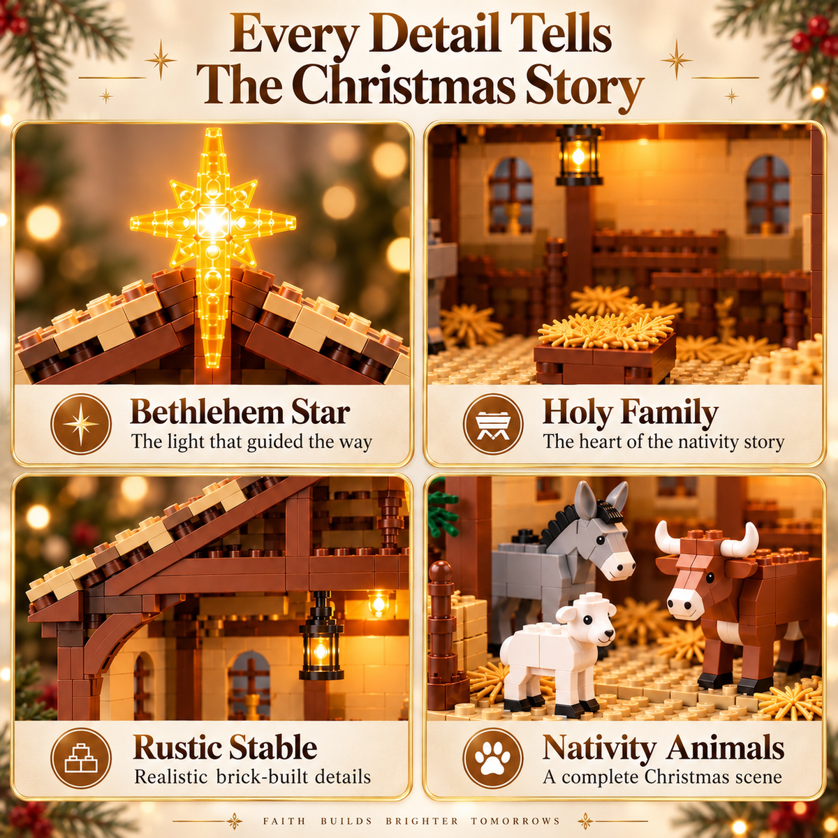 🔥Last Day 90% OFF🔥🌟The Nativity Story Building Block Set
