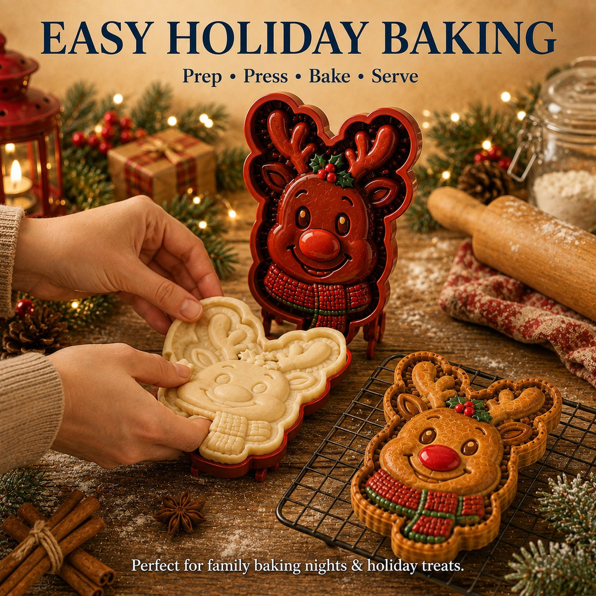 🎄✨16-Design Christmas Mini Pie Mold Collection | Reusable Embossed Molds for Shaping Detailed Santa, Snowman, Reindeer, Tree & Holiday Pies 🥧