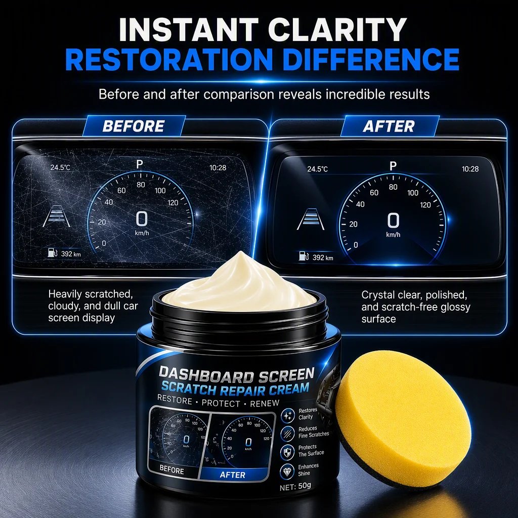 Car Dashboard & Center Console Scratch Repair Cream