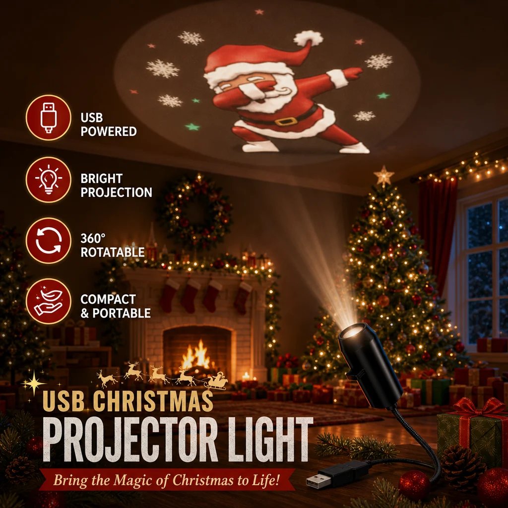 Play HD Christmas Projector – 6 or 10 Festive Scenes