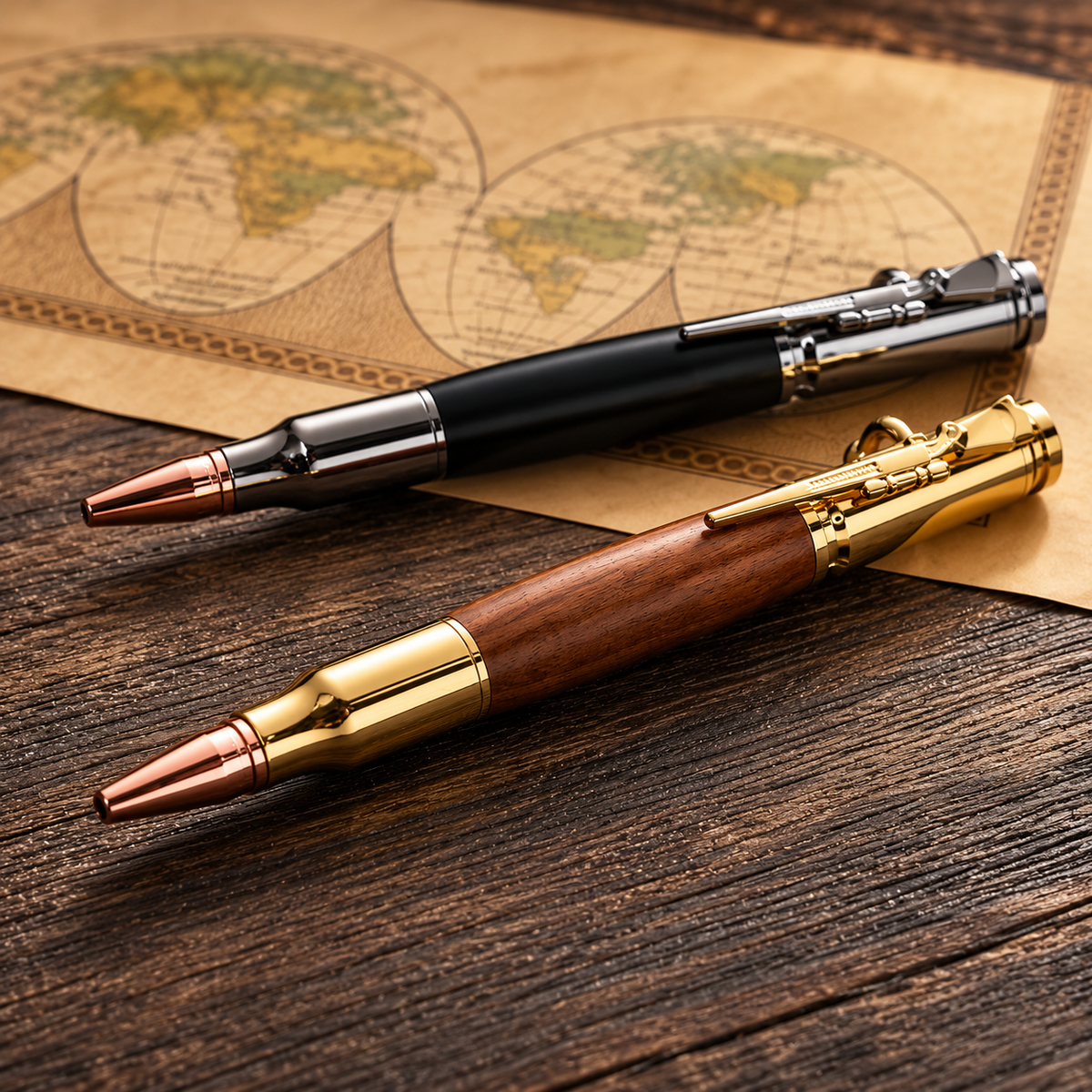 🖊100% Handmade Bolt Action Wooden Bullet Pen