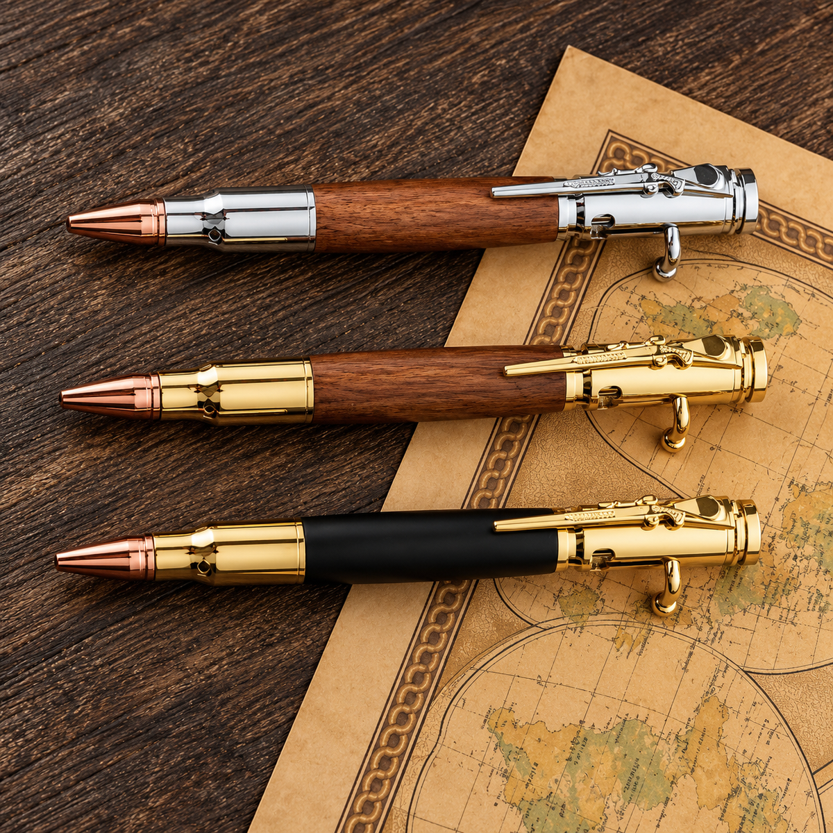 🖊100% Handmade Bolt Action Wooden Bullet Pen