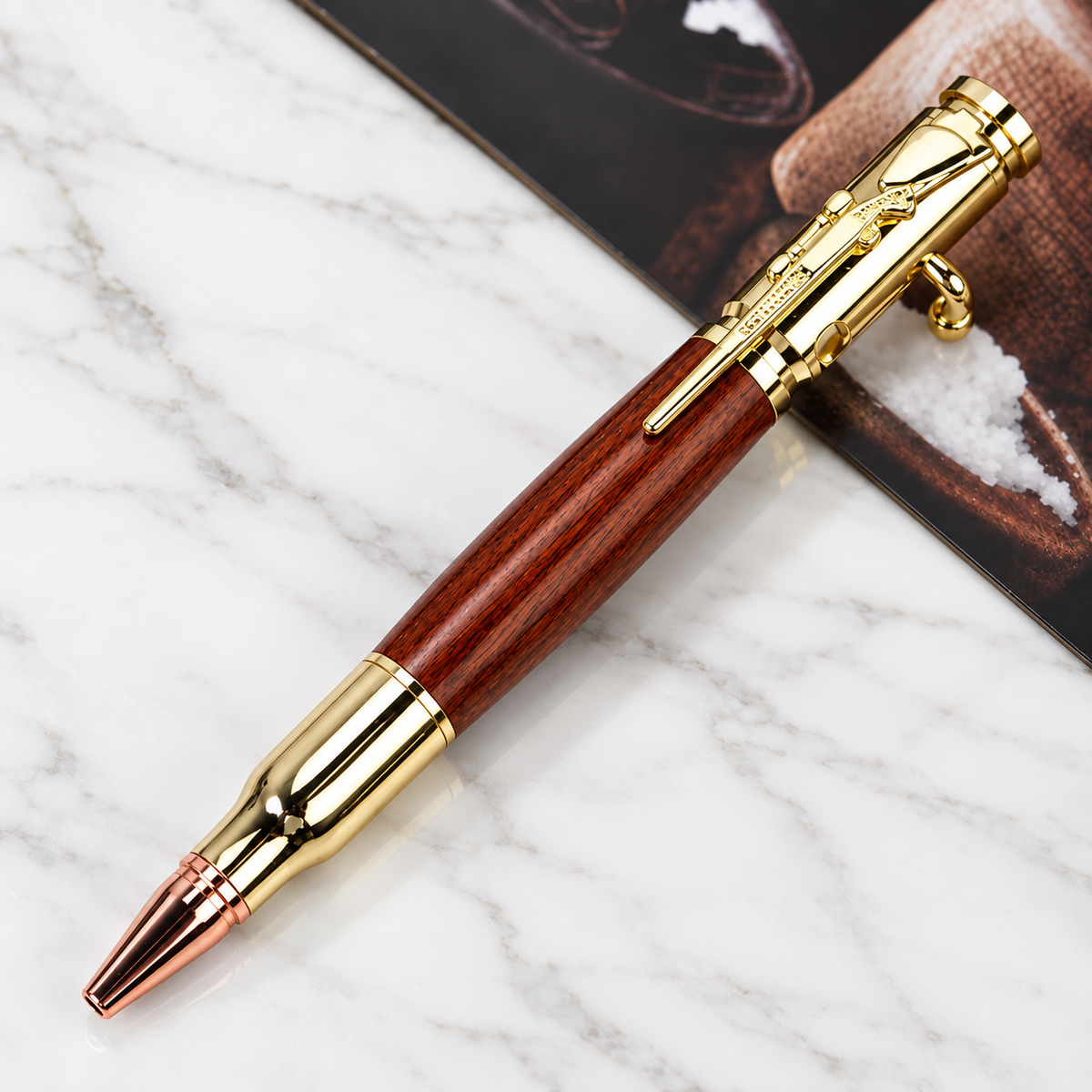 🖊100% Handmade Bolt Action Wooden Bullet Pen