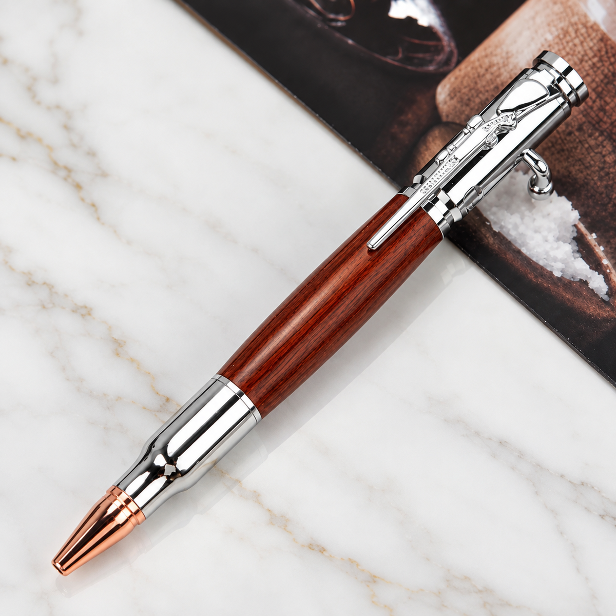 🖊100% Handmade Bolt Action Wooden Bullet Pen