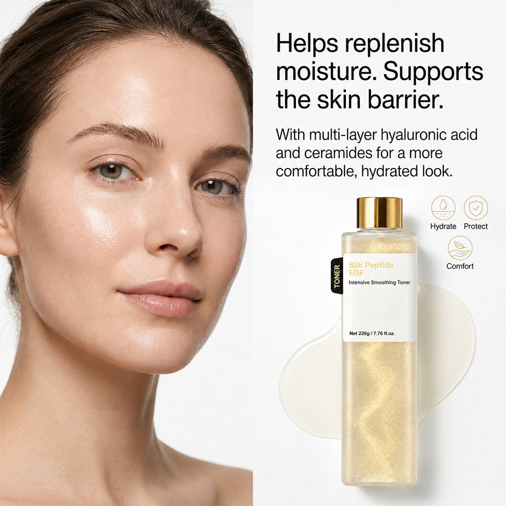 Detoxifying Toner & KLEVNOR Silk Peptide EGF Toner