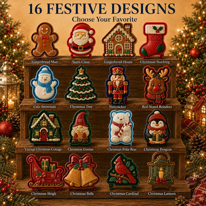 🎄✨16-Design Christmas Mini Pie Mold Collection | Reusable Embossed Molds for Shaping Detailed Santa, Snowman, Reindeer, Tree & Holiday Pies 🥧