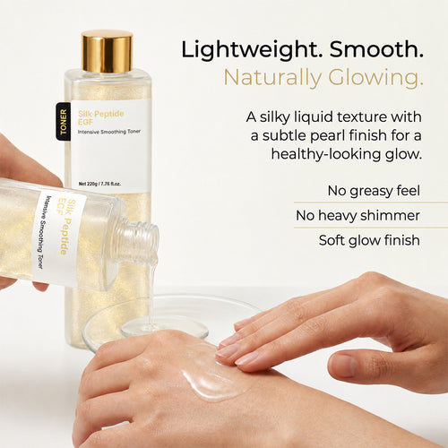 Detoxifying Toner & KLEVNOR Silk Peptide EGF Toner