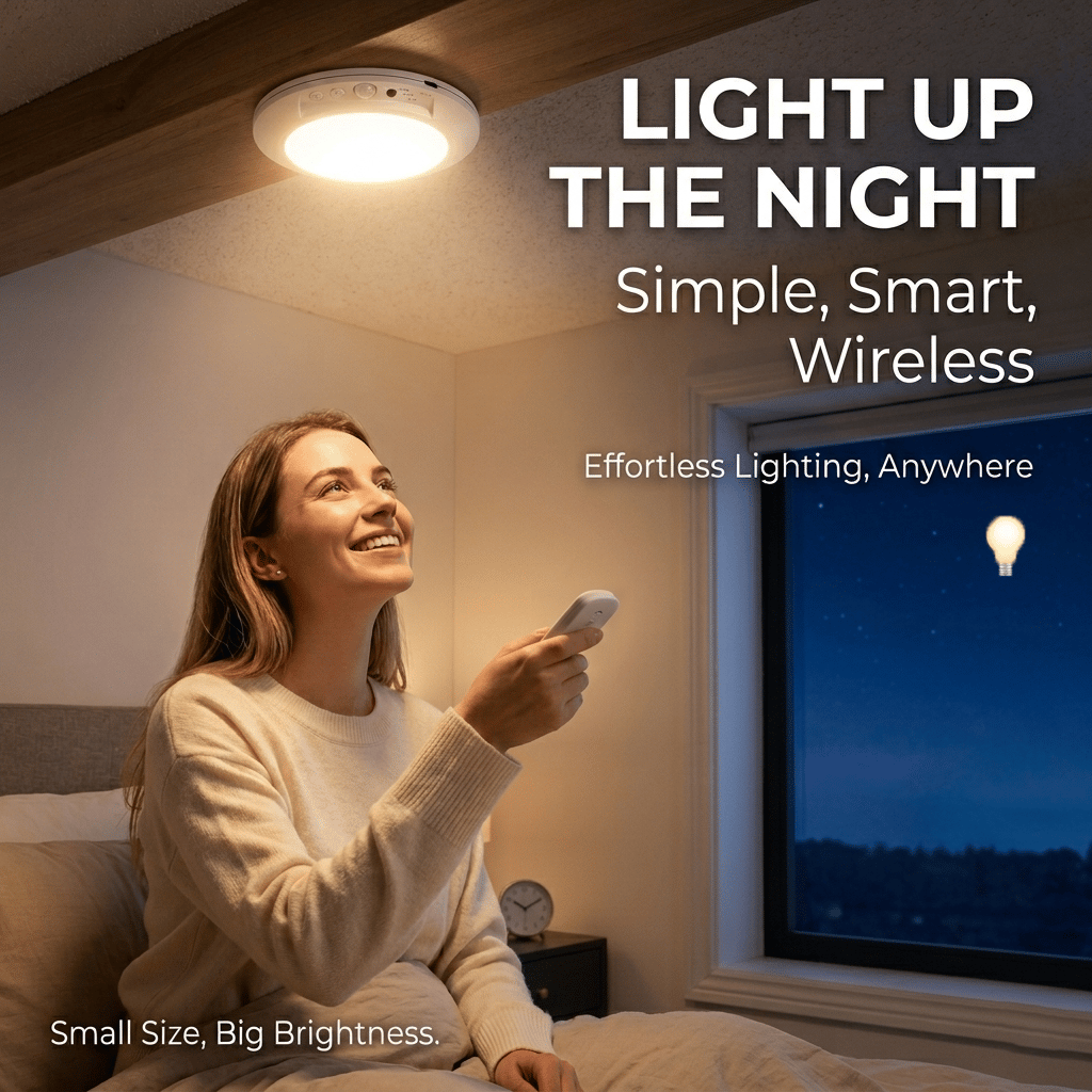 💡 Rechargeable Motion Sensor Ceiling Light