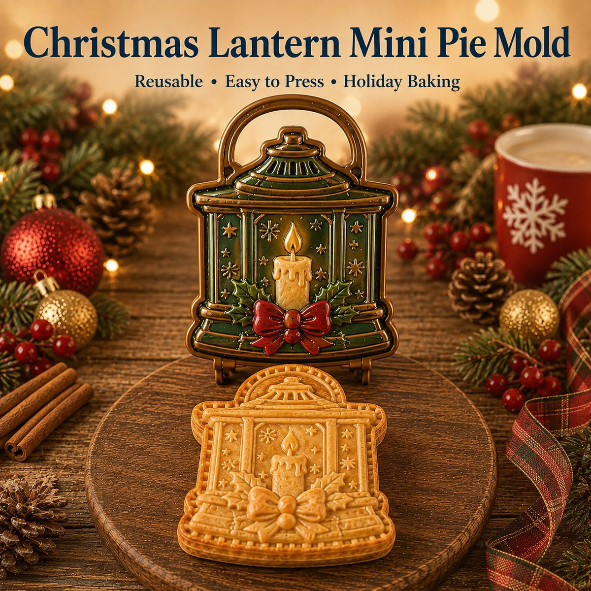 🎄✨16-Design Christmas Mini Pie Mold Collection | Reusable Embossed Molds for Shaping Detailed Santa, Snowman, Reindeer, Tree & Holiday Pies 🥧