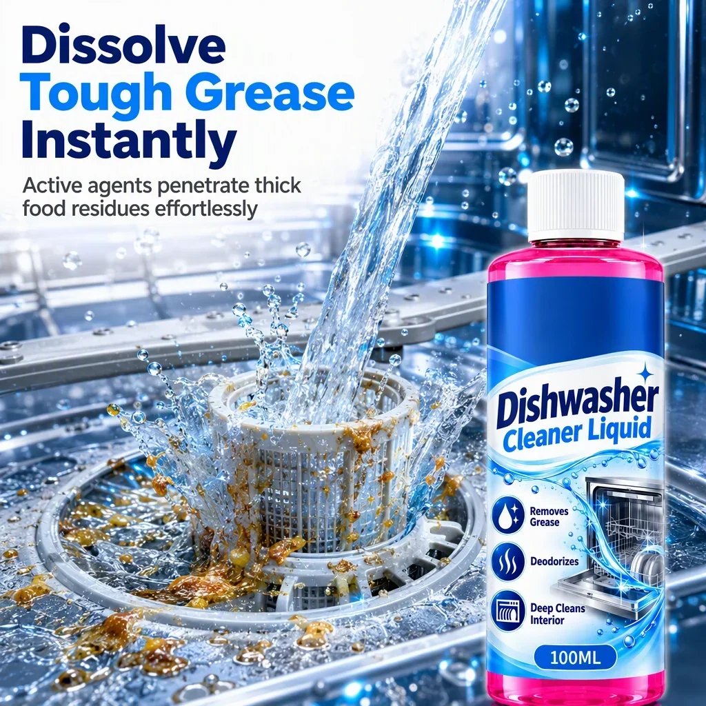 🧼Dishwasher Deep Cleaning Liquid for Grease and Limescale Removal