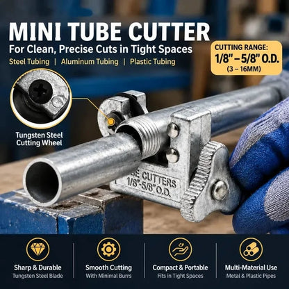 🛠️ Mini Tube Cutter | 1/8'‐5/8' OD Pipe Cutting Tool