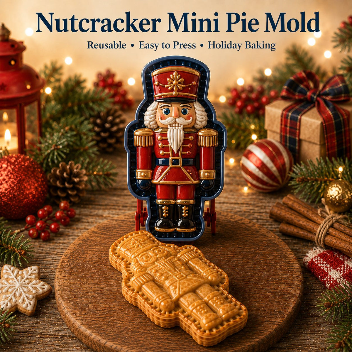 🎄✨16-Design Christmas Mini Pie Mold Collection | Reusable Embossed Molds for Shaping Detailed Santa, Snowman, Reindeer, Tree & Holiday Pies 🥧