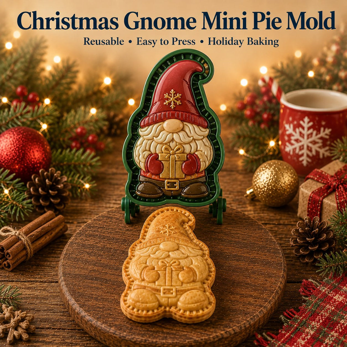🎄✨16-Design Christmas Mini Pie Mold Collection | Reusable Embossed Molds for Shaping Detailed Santa, Snowman, Reindeer, Tree & Holiday Pies 🥧