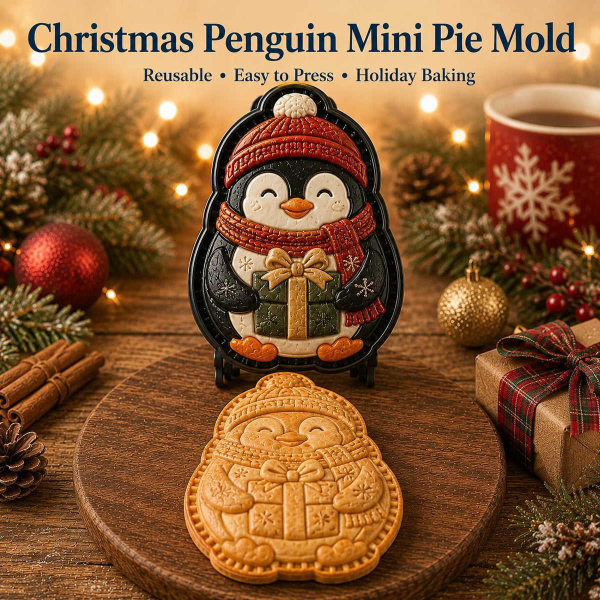 🎄✨16-Design Christmas Mini Pie Mold Collection | Reusable Embossed Molds for Shaping Detailed Santa, Snowman, Reindeer, Tree & Holiday Pies 🥧