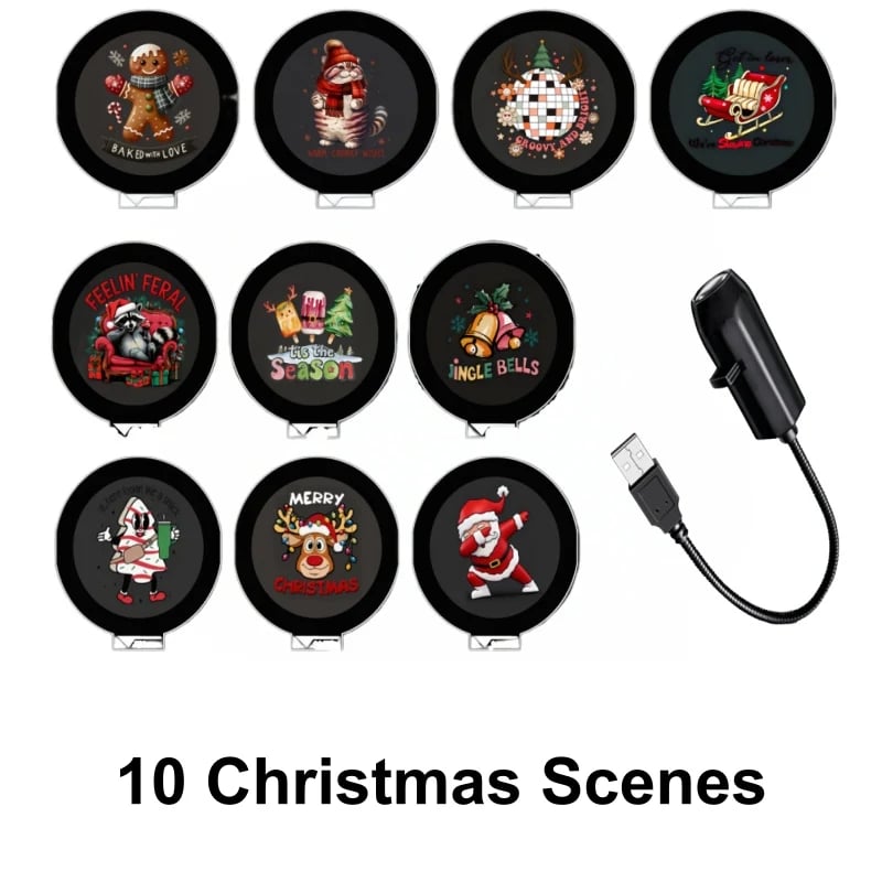 Play HD Christmas Projector – 6 or 10 Festive Scenes