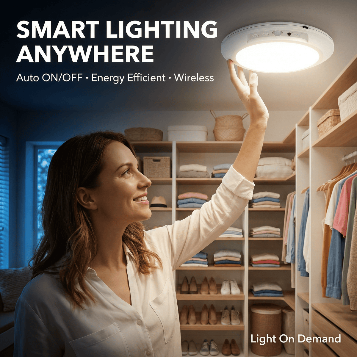 💡 Rechargeable Motion Sensor Ceiling Light