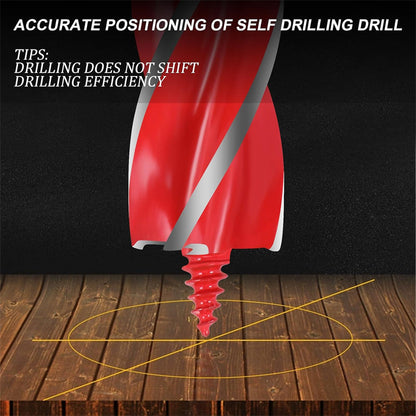⚒️8PCS High Carbon Steel Wood Drill Bits Set,4-Flute Hex Shank Wood Boring Bits 10-25mm for Timber Plastic Drilling